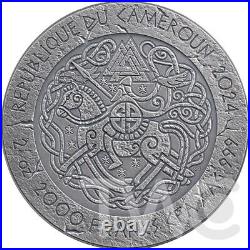 Freydis Eiriksdottir The Way to Valhalla 2 oz Silver Coin CFA Cameroon 2024