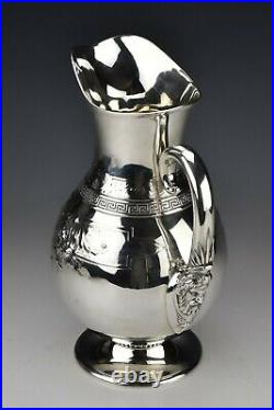 Gorham Early American Coin Silver Water Pitcher with Figural Head
