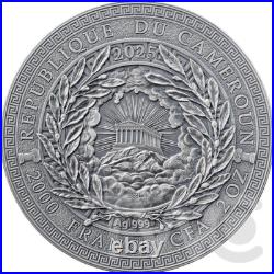 Hades The Great Greek Mythology 2oz Antique finish Silver Coin CFA Cameroon 2025