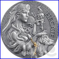 Hecate The Great Greek Mythology 2 oz Antique finish Silver Coin Cameroon 2025
