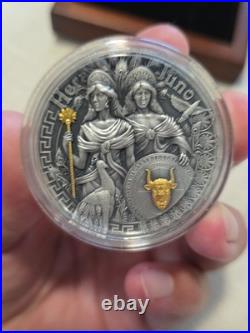 Hera & Juno 2 oz Antique finish Silver Coin 5$ Niue 2022