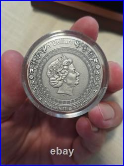 Hera & Juno 2 oz Antique finish Silver Coin 5$ Niue 2022