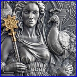 Hera The Great Greek Mythology 3 oz Antique finish Silver Coin CFA Cameroon 2024 Hera The Great Greek Mythology 3 oz Antique finish Silver Coin CFA Cameroon 2024
