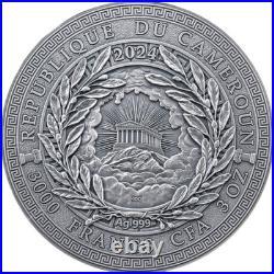 Hera The Great Greek Mythology 3 oz Antique finish Silver Coin CFA Cameroon 2024 Hera The Great Greek Mythology 3 oz Antique finish Silver Coin CFA Cameroon 2024