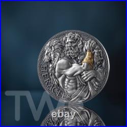 Heracles The Great Greek Mythology 2 oz Antique finish Silver Coin Cameroon 2025 Heracles The Great Greek Mythology 2 oz Antique finish Silver Coin Cameroon 2025