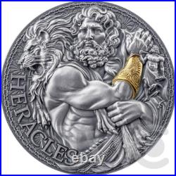 Heracles The Great Greek Mythology 2 oz Antique finish Silver Coin Cameroon 2025 Heracles The Great Greek Mythology 2 oz Antique finish Silver Coin Cameroon 2025