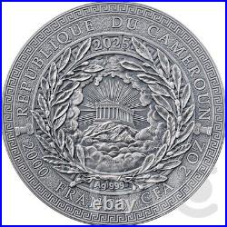 Heracles The Great Greek Mythology 2 oz Antique finish Silver Coin Cameroon 2025 Heracles The Great Greek Mythology 2 oz Antique finish Silver Coin Cameroon 2025