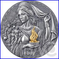 Hestia The Great Greek Mythology 3 oz Antique finish Silver Coin Cameroon 2025 Hestia The Great Greek Mythology 3 oz Antique finish Silver Coin Cameroon 2025