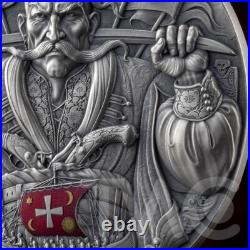 Immortal Glory 2 oz Antique finish Silver Coin 10 Cedis Republic of Ghana 2025