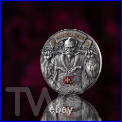 Immortal Glory 2 oz Antique finish Silver Coin 10 cedis Ghana 2025 Immortal Glory 2 oz Antique finish Silver Coin 10 cedis Ghana 2025