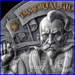 Immortal Glory 2 oz Antique finish Silver Coin 10 cedis Ghana 2025 Immortal Glory 2 oz Antique finish Silver Coin 10 cedis Ghana 2025