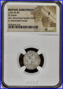 Iron Age Pre Roman Britain 60BC-20BC Celtic Stater Durotriges Tribe NGC Graded