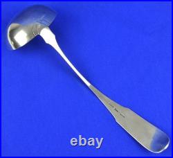 JOHN CURRY PHILADELPHIA c1830's COIN SILVER LADLE SOUP LADLE 13 188.7 GRAMS