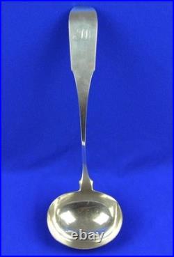 JOHN CURRY PHILADELPHIA c1830's COIN SILVER LADLE SOUP LADLE 13 188.7 GRAMS
