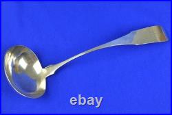 JOHN CURRY PHILADELPHIA c1830's COIN SILVER LADLE SOUP LADLE 13 188.7 GRAMS