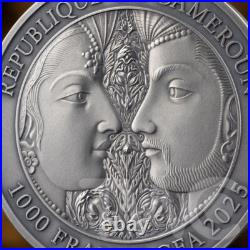 Kama Sutra II Moments of Love 1 oz Antique finish Silver Coin CFA Cameroon 2025 Kama Sutra II Moments of Love 1 oz Antique finish Silver Coin CFA Cameroon 2025