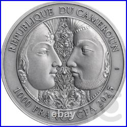 Kama Sutra II Moments of Love 1 oz Antique finish Silver Coin CFA Cameroon 2025 Kama Sutra II Moments of Love 1 oz Antique finish Silver Coin CFA Cameroon 2025
