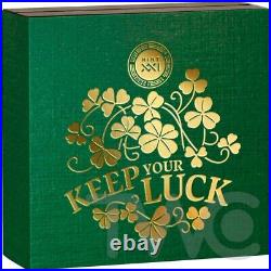 Keep Your Luck 50 g Antique finish Silver Coin 2000 Francs CFA Cameroon 2022