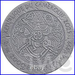 King Cnut the Great The Way to Valhalla 2 oz Silver Coin CFA Cameroon 2025
