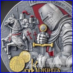 Knights Templar Secret Societies $2 Silver Coin 2 oz Samoa 2026