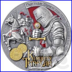 Knights Templar Secret Societies $2 Silver Coin 2 oz Samoa 2026
