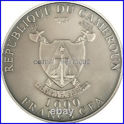 L'Amour toujours silver coin antiqued Cameroon 2011