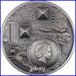 Legacy of Pharaohs 3 oz silver coin antiqued CI 2022