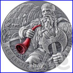 Leif Eriksson The Way to Valhalla 2 oz Silver Coin 2000 Francs CFA Cameroon 2025