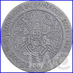 Leif Eriksson The Way to Valhalla 2 oz Silver Coin 2000 Francs CFA Cameroon 2025