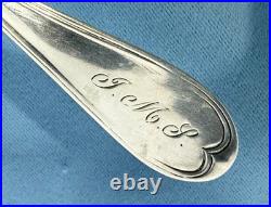 Lot of 3 Forks Sterling & Coin Silver 1 Dinner, 2 Salad Mono 161 Grams