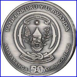 MAYFLOWER NAUTICAL OUNCE 2020 1 oz High Relief Antique Silver Coin Rwanda