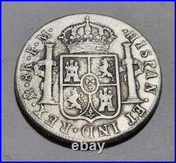 MEXICO 1788 FM 8 REALES ANTIQUE SILVER COIN SPAIN COLONY 8R SILVER PIECE 26.12g