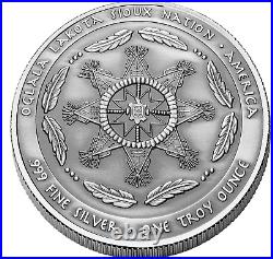 MOON SPIRIT The Native Spirit 1 Oz UHR Silver Coin Sioux Nation 2023