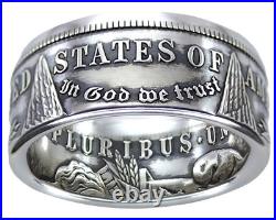 MORGAN Silver Dollar U. S. Coin Ring (Sizes 7-15) Tails Custom Hand Made