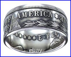 MORGAN Silver Dollar U. S. Coin Ring (Sizes 7-15) Tails Custom Hand Made