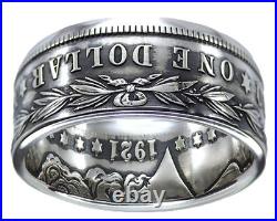 MORGAN Silver Dollar U. S. Coin Ring (Sizes 7-15) Tails Custom Hand Made