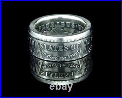 MORGAN Silver Dollar U. S. Coin Ring (Sizes 7-15) Tails Custom Hand Made