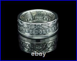 MORGAN Silver Dollar U. S. Coin Ring (Sizes 7-15) Tails Custom Hand Made