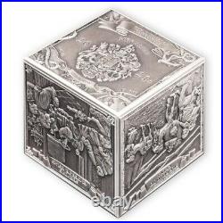 Marco Polo's Travels 1 kilo Antique finish Silver Coin 10 Pounds Gibraltar 2021