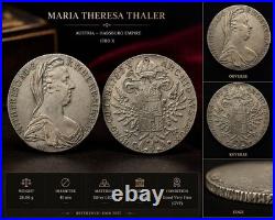 Maria Theresa Thaler 1780 Silver Coin Antique Austrian Collectible