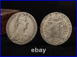 Maria Theresa Thaler 1780 Silver Coin Antique Austrian Collectible