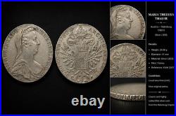Maria Theresa Thaler 1780 Silver Coin Antique Austrian Collectible