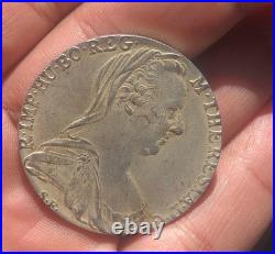 Maria Theresa Thaler 1780 Silver Coin Antique Austrian Collectible