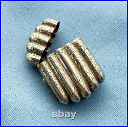 Match Safe Coin Silver Bundle of Cigars Maker 1 4/4 x 1 1/4 In No Mono 19.5 Gr