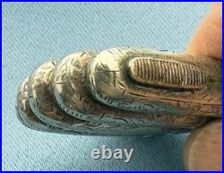 Match Safe Coin Silver Bundle of Cigars Maker 1 4/4 x 1 1/4 In No Mono 19.5 Gr