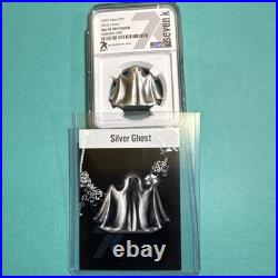 Mayer Mint 2022 Palau Silver Ghost 1 oz. 999 Antiqued NGC MS70 6586969-098