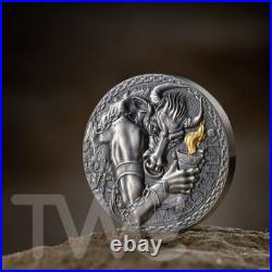 Minotaur The Great Greek Mythology 1 oz Antique finish Silver Coin Cameroon 2023 Minotaur The Great Greek Mythology 1 oz Antique finish Silver Coin Cameroon 2023