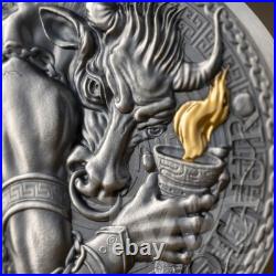 Minotaur The Great Greek Mythology 1 oz Antique finish Silver Coin Cameroon 2023 Minotaur The Great Greek Mythology 1 oz Antique finish Silver Coin Cameroon 2023