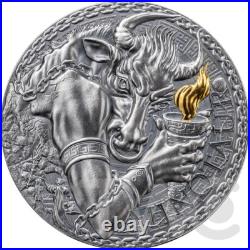 Minotaur The Great Greek Mythology 1 oz Antique finish Silver Coin Cameroon 2023 Minotaur The Great Greek Mythology 1 oz Antique finish Silver Coin Cameroon 2023