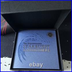 Mint XXI 2023 Dragonology Starburst Amphithere 2oz Silver. 999 Antique 365/500
